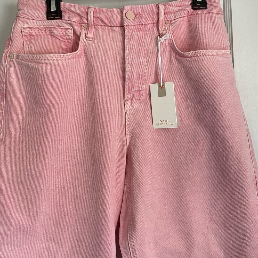 NWT Good American ‘90’s Rose Quartz Relaxed Jeans Sz: 6/28 inseam: 32” - Picture 4 of 11